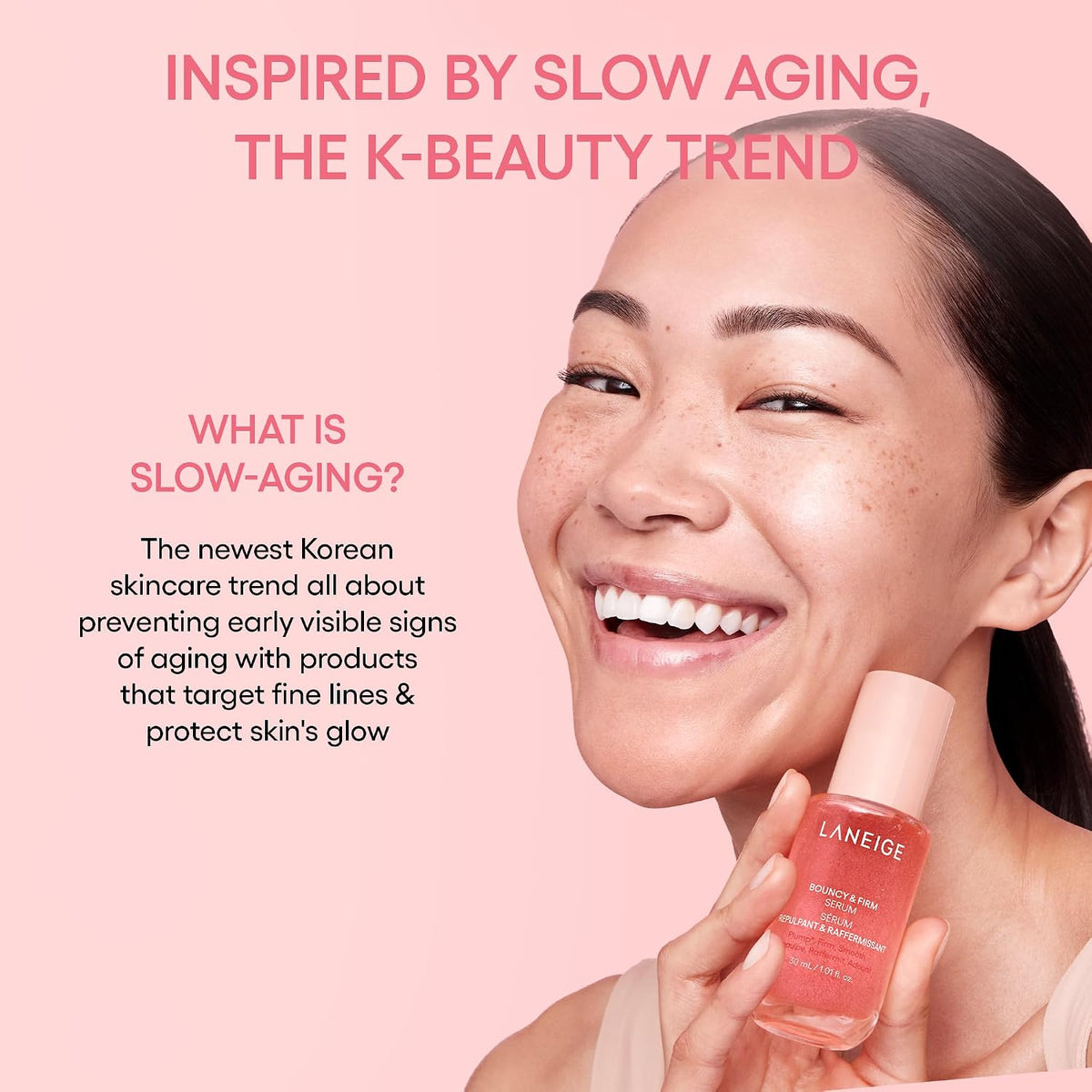 LANEIGE Bouncy & Firm Serum 30 mL korean slow-aging product development context