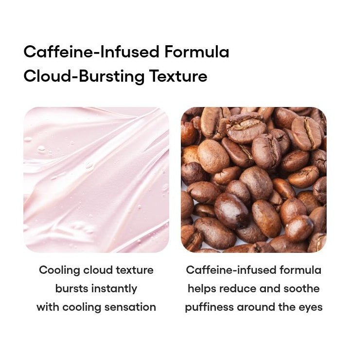 LANEIGE Bouncy & Firm Eye Sleeping Mask: caffeine cloud texture manufacturer information