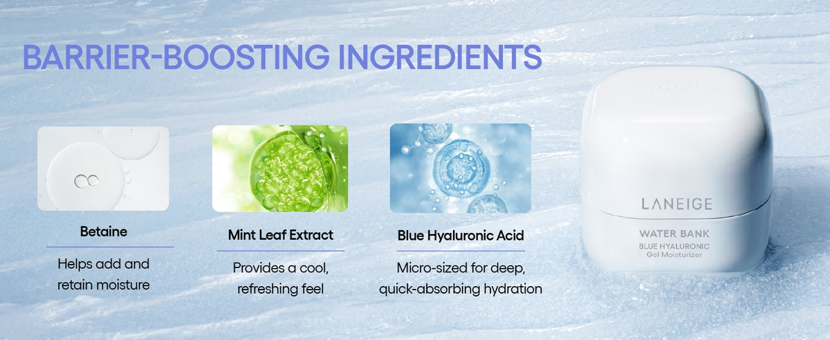 LANEIGE Water Bank Blue Hyaluronic Gel Cream ingredient functions