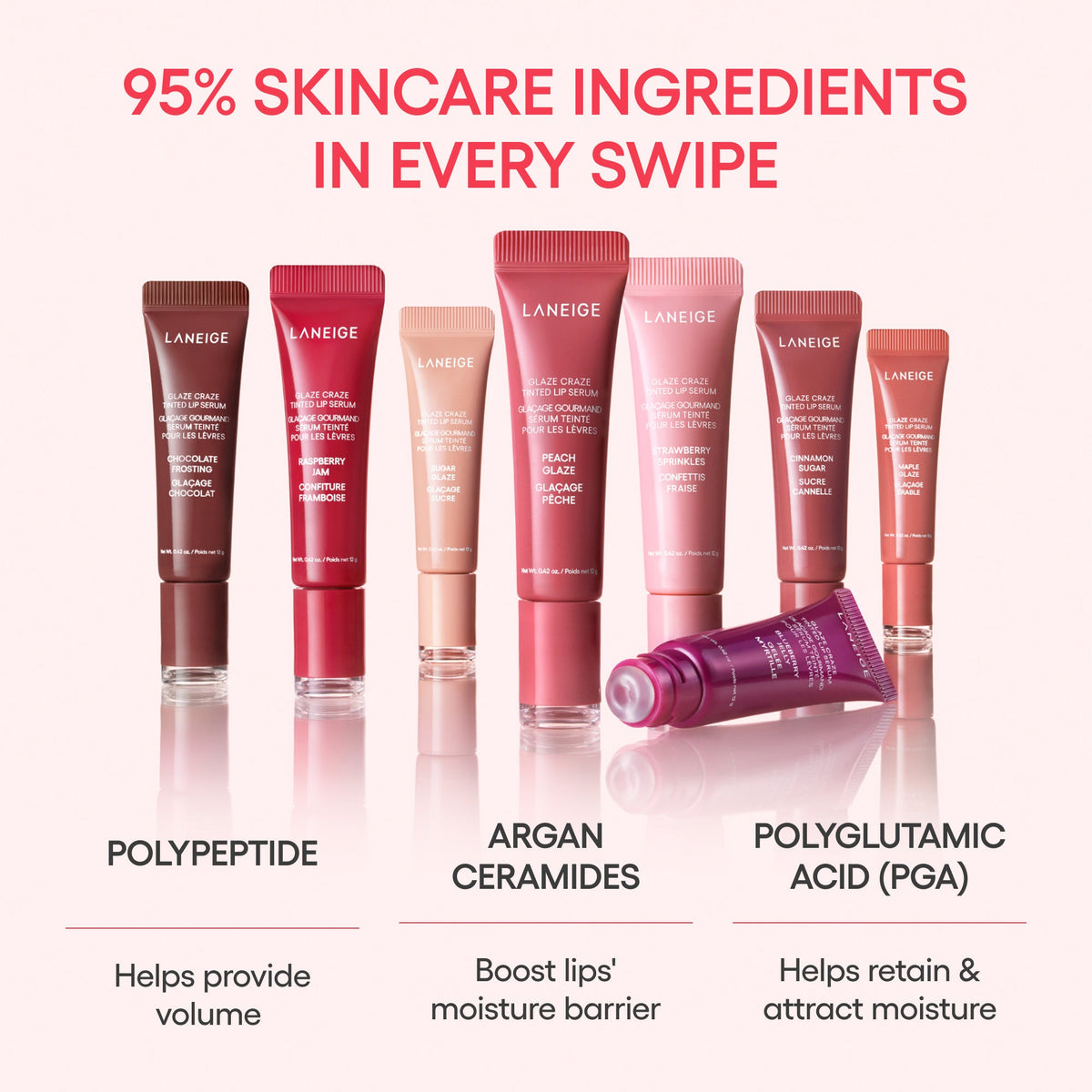 LANEIGE Glaze Craze Tinted Lip Serum skincare ingredients