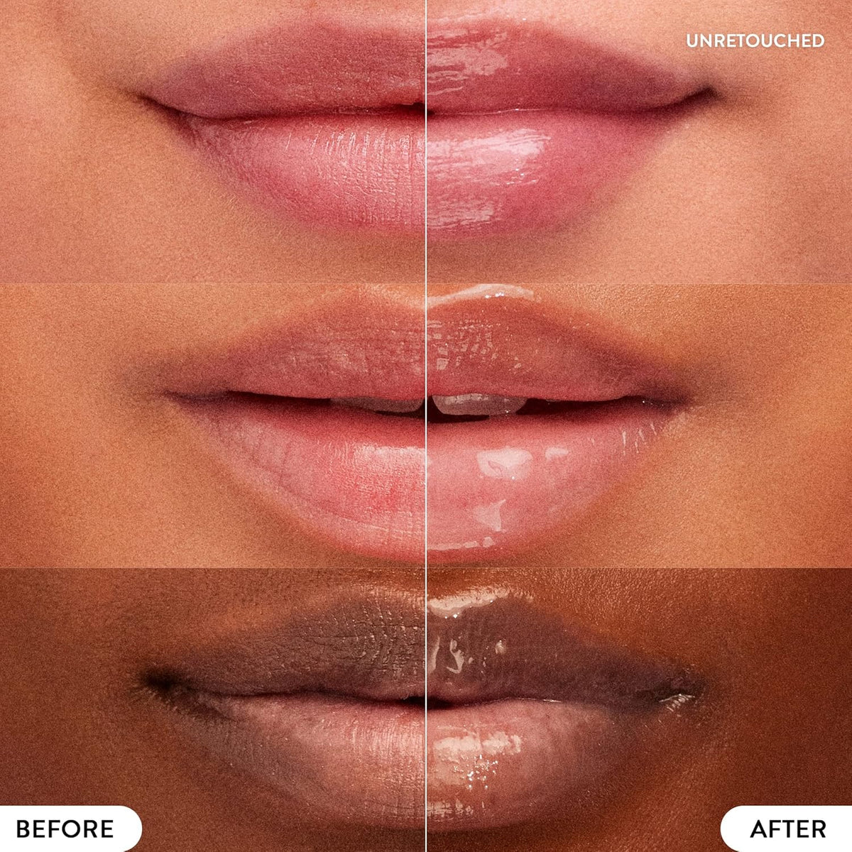 LANEIGE Lip Sleeping Mask Berry original unretouched before-and-after lip photographs
