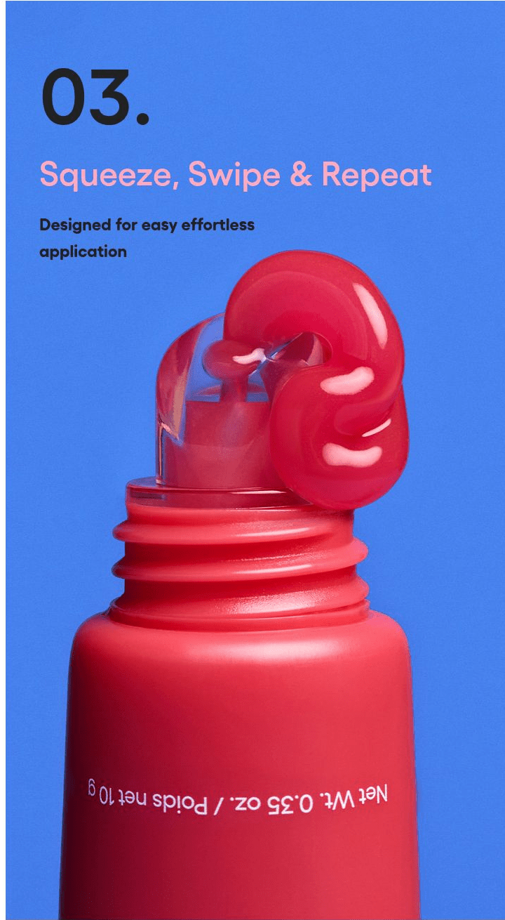 LANEIGE Lip Glowy Balm family: 03. Squeeze, Swipe & Repeat Designed for easy effortless application