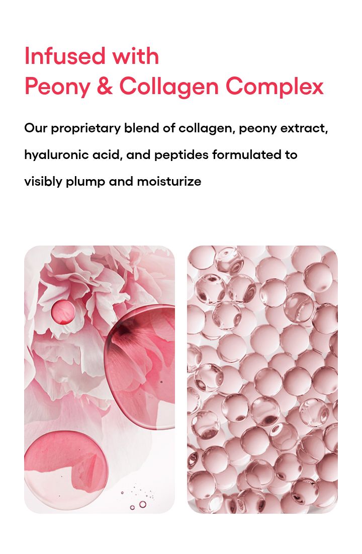 LANEIGE Bouncy and Firm Lip Treatment Peony and Collagen Complex ingredients