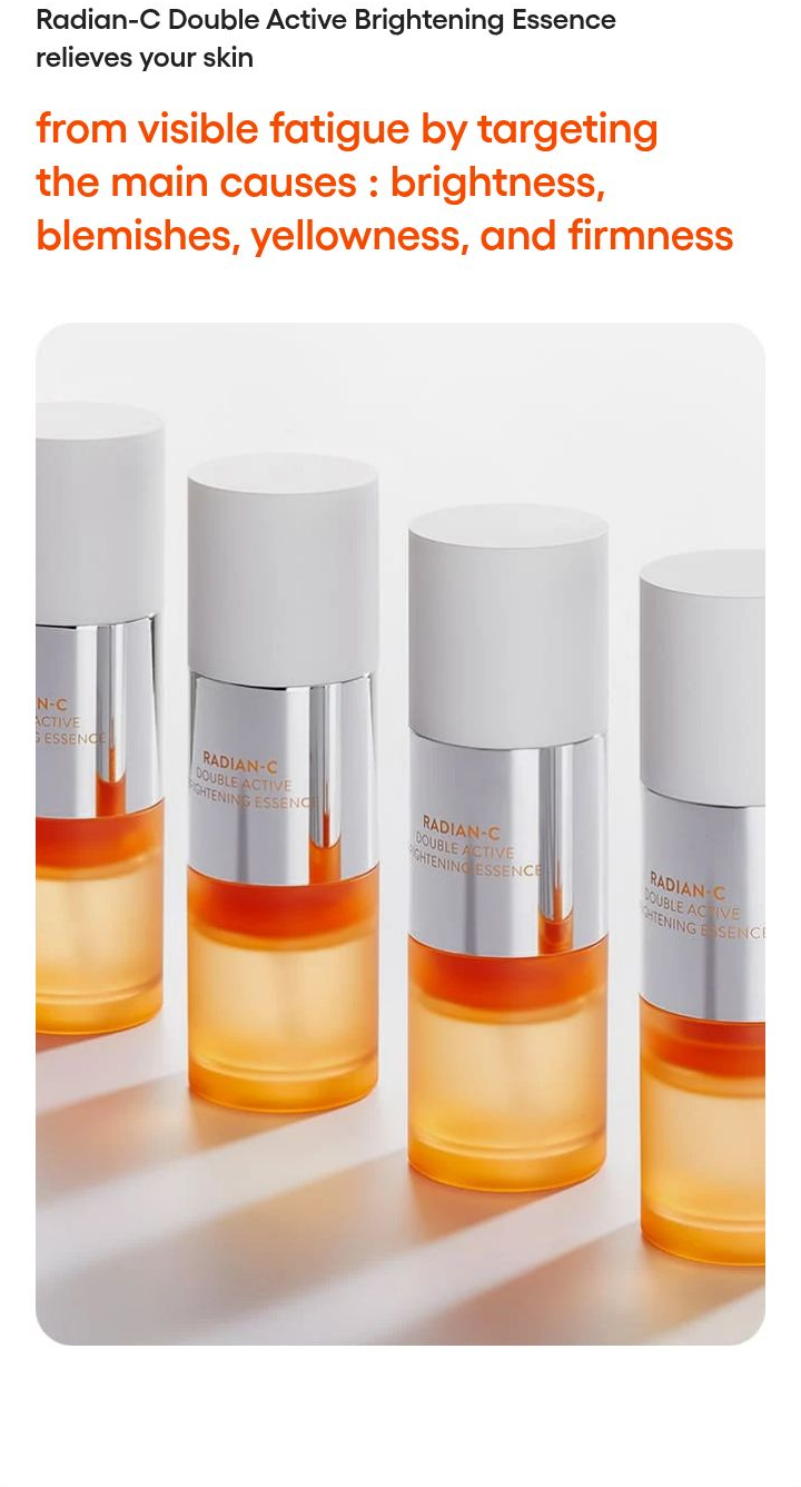 LANEIGE Radian-C Double Active Brightening Essence official informational panel 4