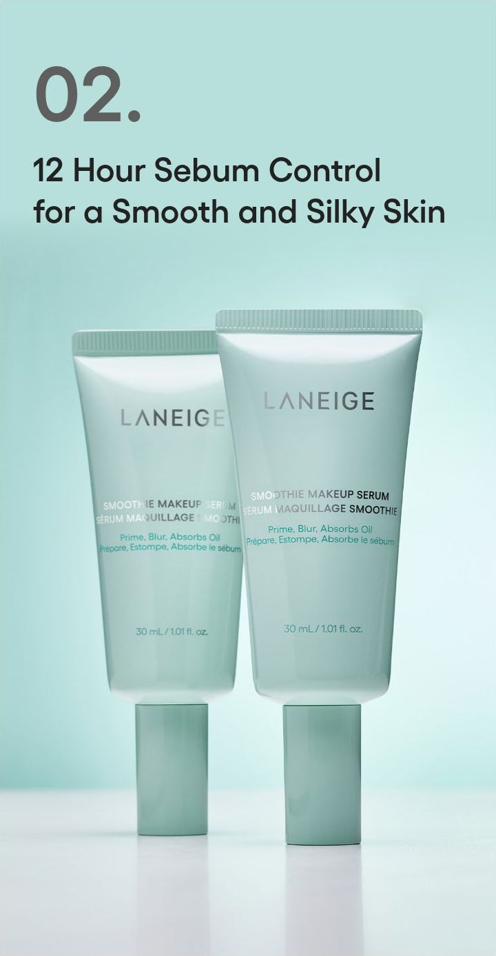 LANEIGE Smoothie Makeup Serum: point 2 sebum control manufacturer information