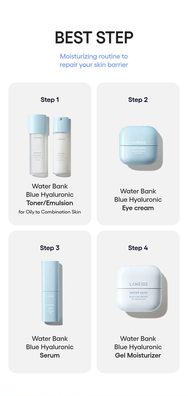 LANEIGE Water Bank Gel - four step routine
