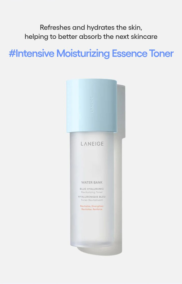 LANEIGE Water Bank Essence Toner for Normal to Dry Skin - essence hydration