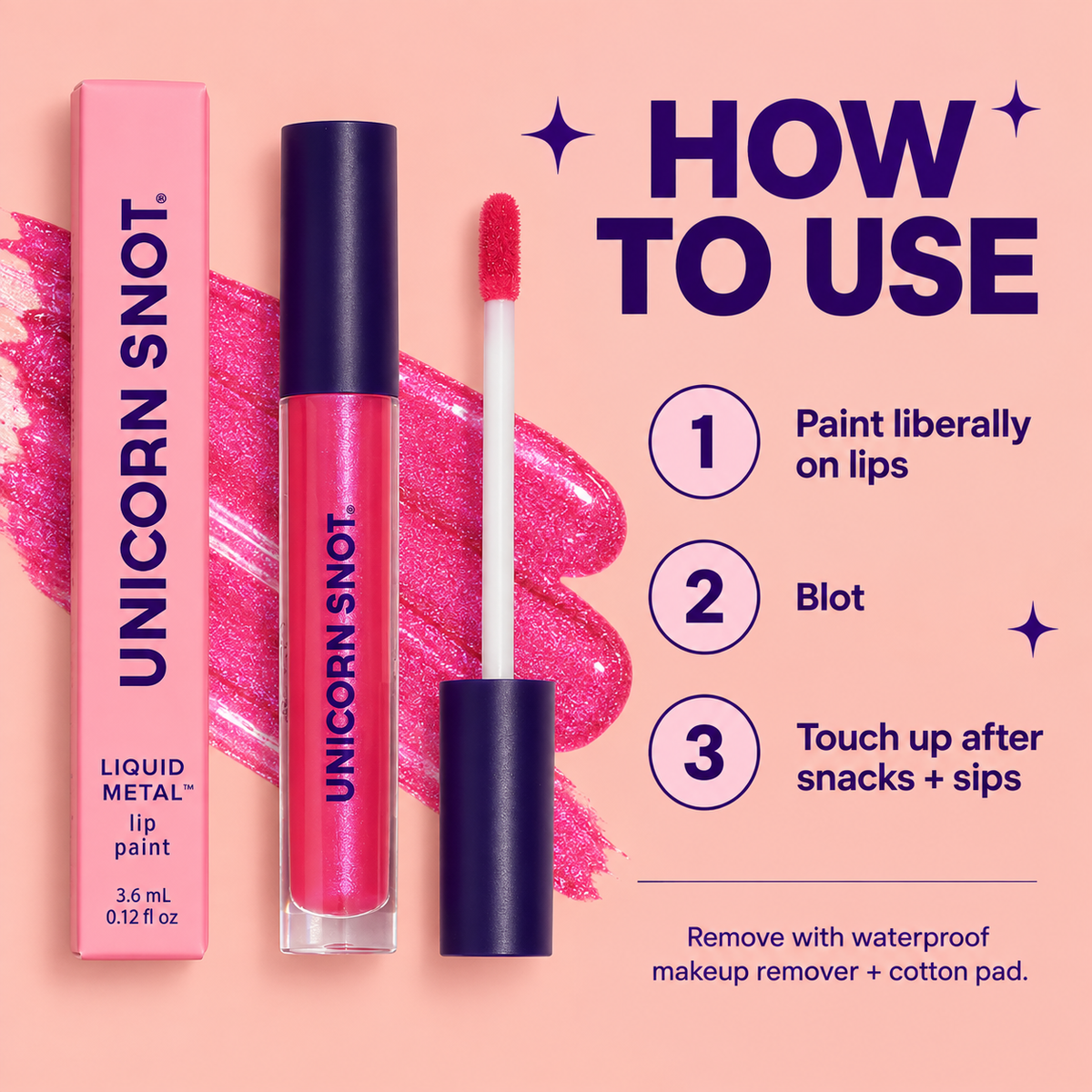 How to use Unicorn Snot Liquid Metal Lip Paint