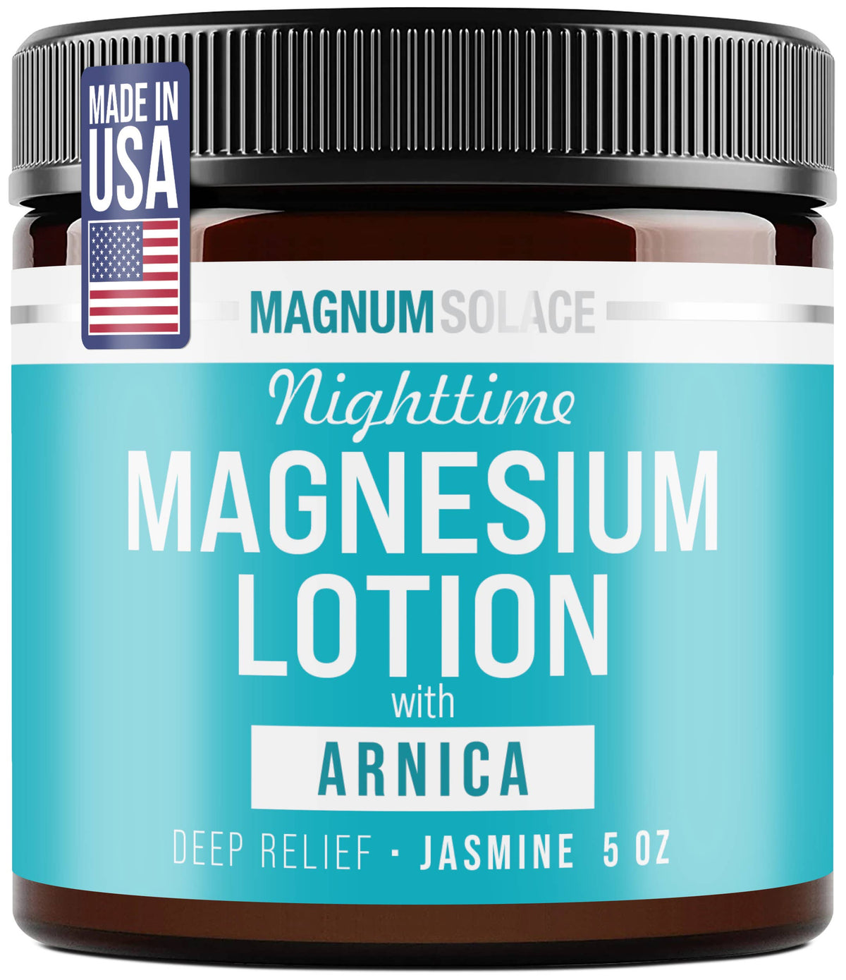 Magnum Solace Nighttime Magnesium Lotion with Arnica Jasmine 5 oz
