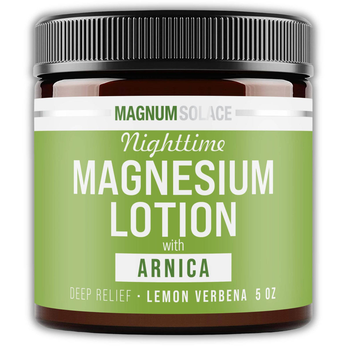 Magnum Solace Nighttime Magnesium Lotion with Arnica Lemon Verbena 5 oz