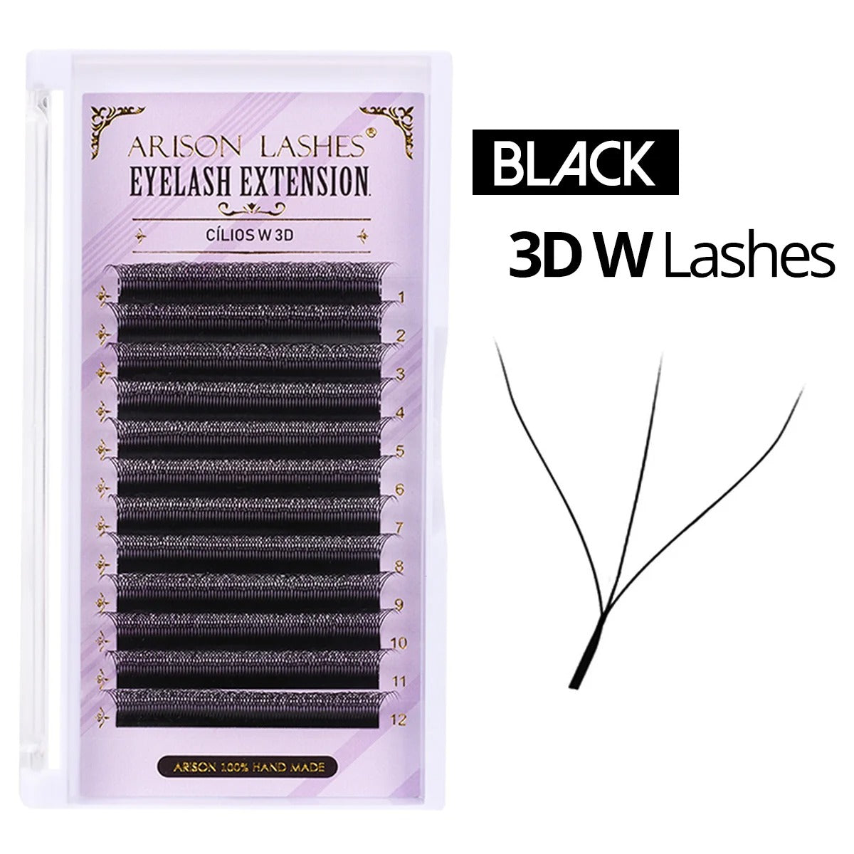 ARISON W Shaped & YY Lash Extensions 3D-8D