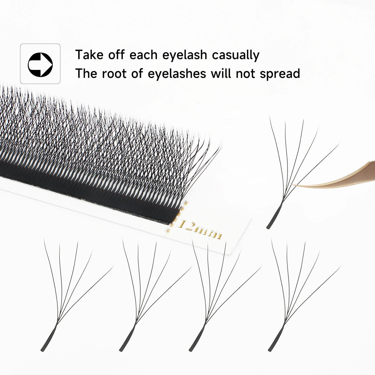 XIUSUZAKI W Shaped Premade Fan Lash Extensions