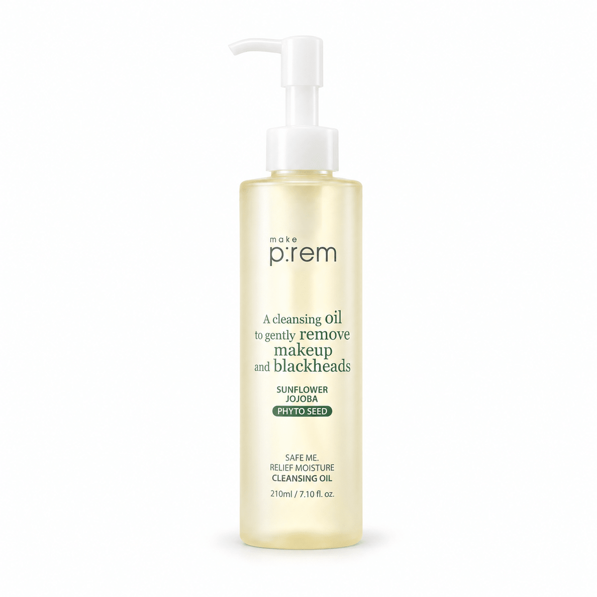 make p:rem Safe Me Relief Moisture Cleansing Oil 210mL β authentic product packaging on a white background