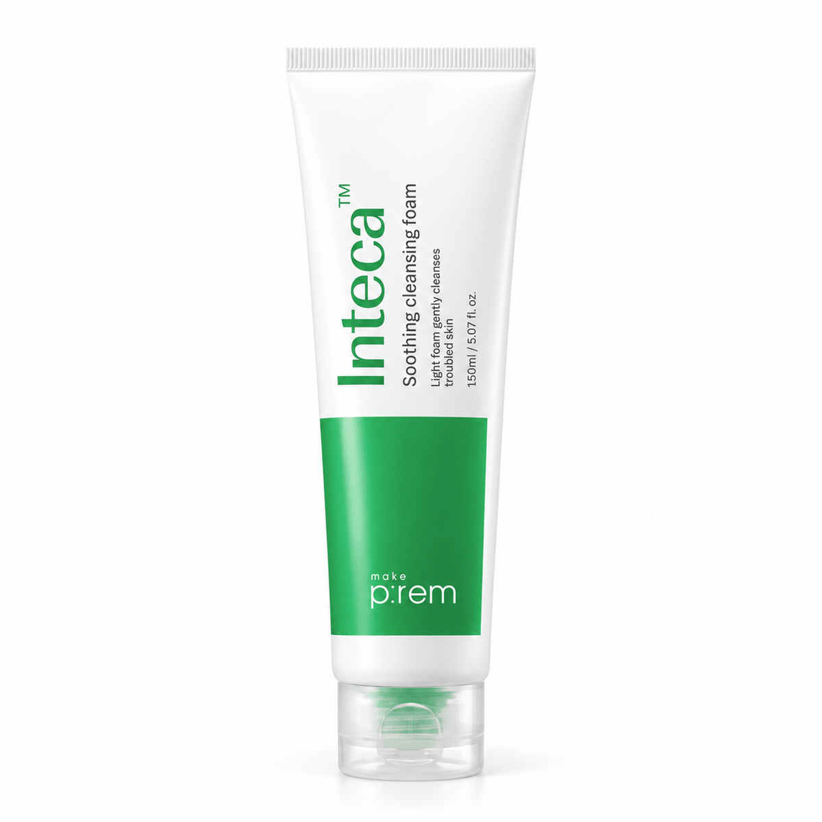 make p:rem Inteca Soothing Cleansing Foam 150mL on white
