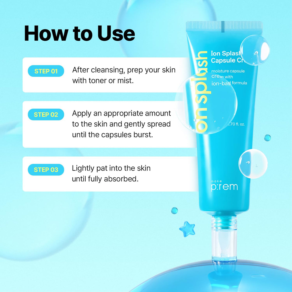 make p:rem Ion Splash Capsule Cream product information gallery-5