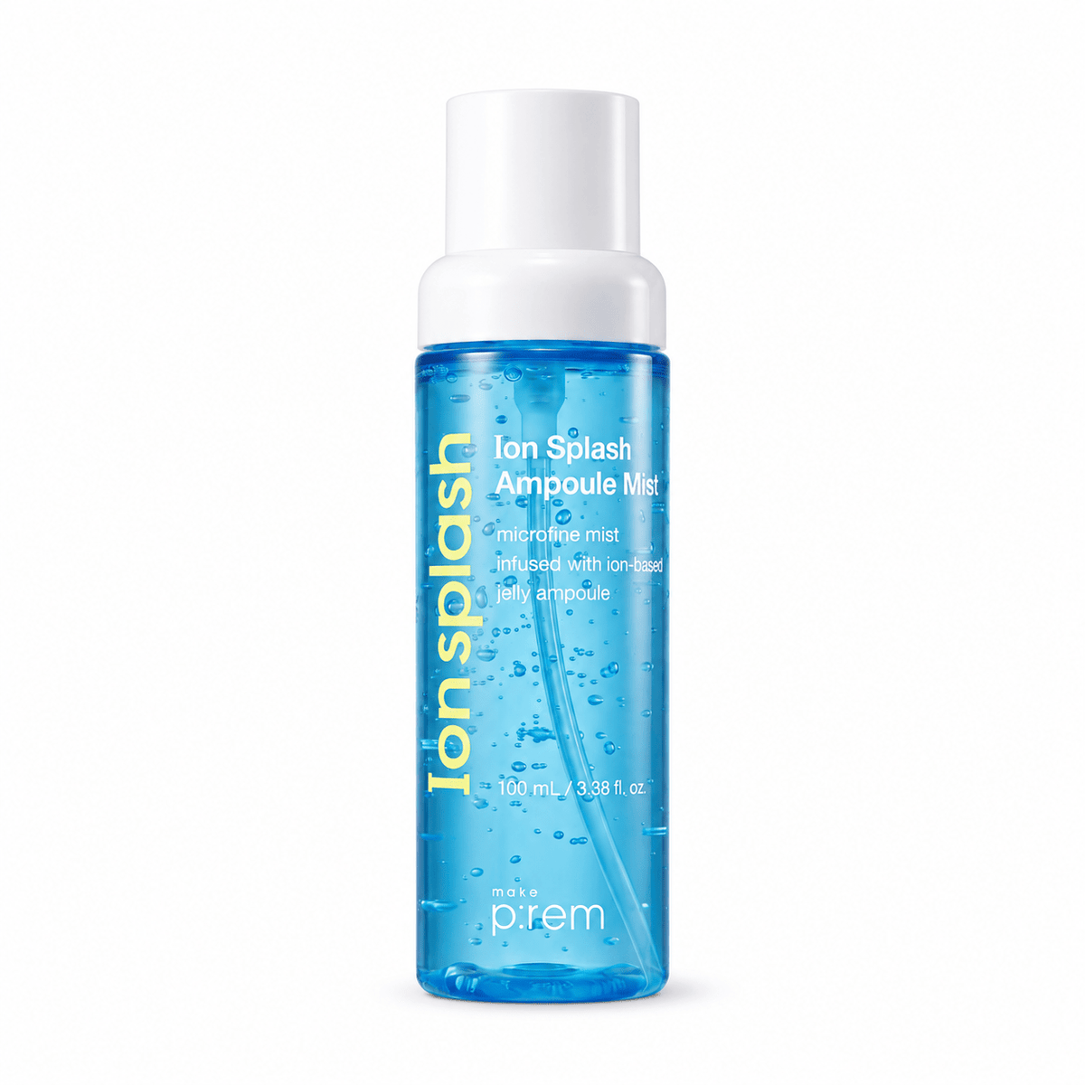 make p:rem Ion Splash Ampoule Mist 100ml on white background