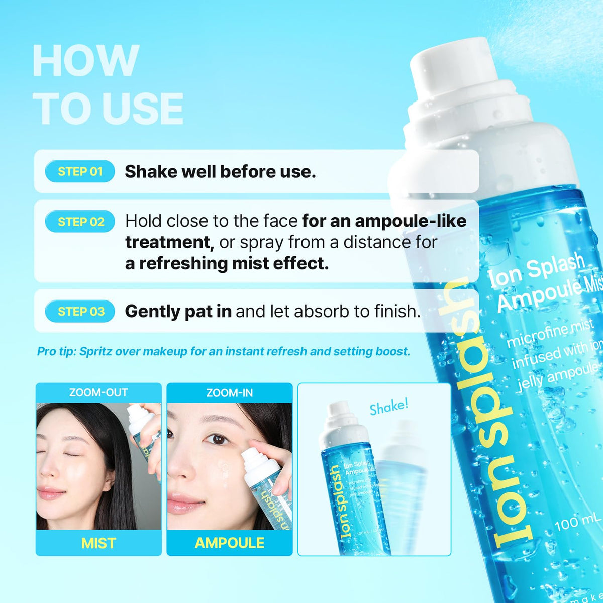 make p:rem Ion Splash Ampoule Mist product information gallery-6