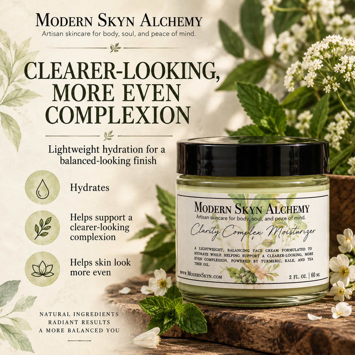 Clarity Complex Moisturizer clearer-looking more even complexion