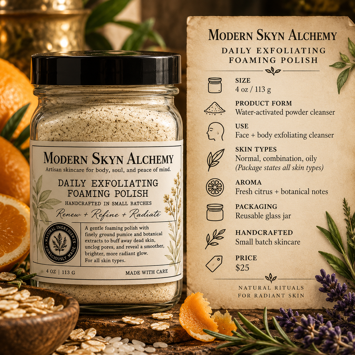 Modern Skyn Alchemy Daily Exfoliating Foaming Polish product details