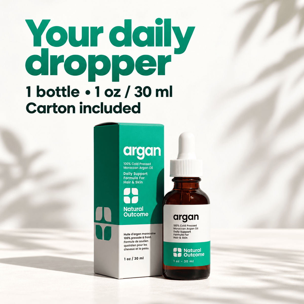 Natural Outcome argan oil: contents