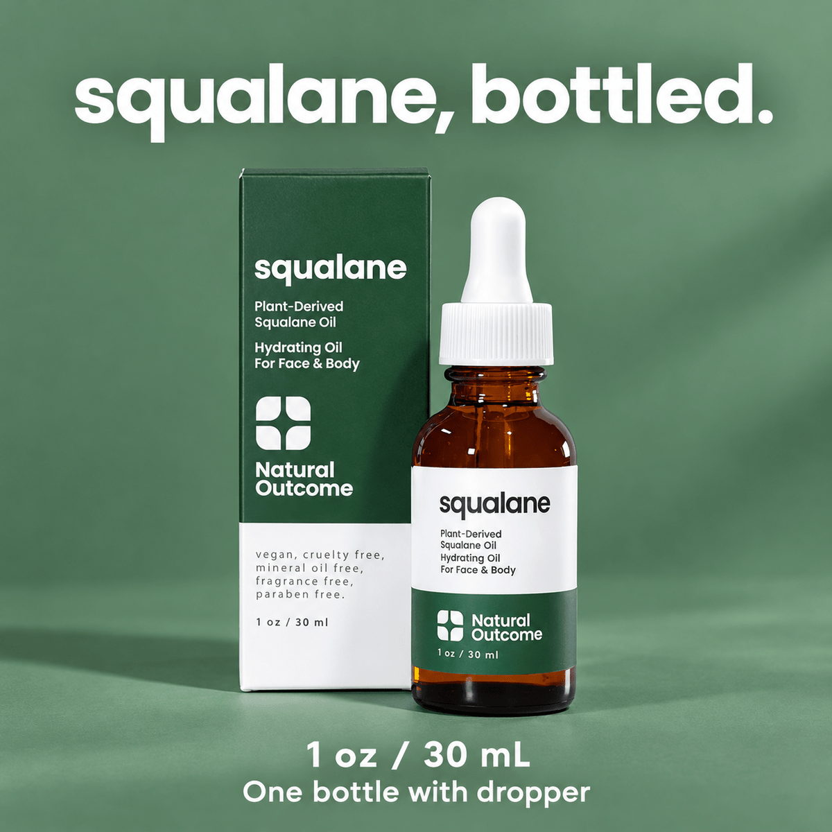 Natural Outcome Squalane Oil 1 oz / 30 mL: contents