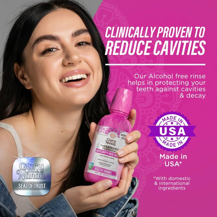 GuruNanda LLC β wholesale Mouthwash β Anti-Cavity Oral Rinse, Vibrant Mint1
