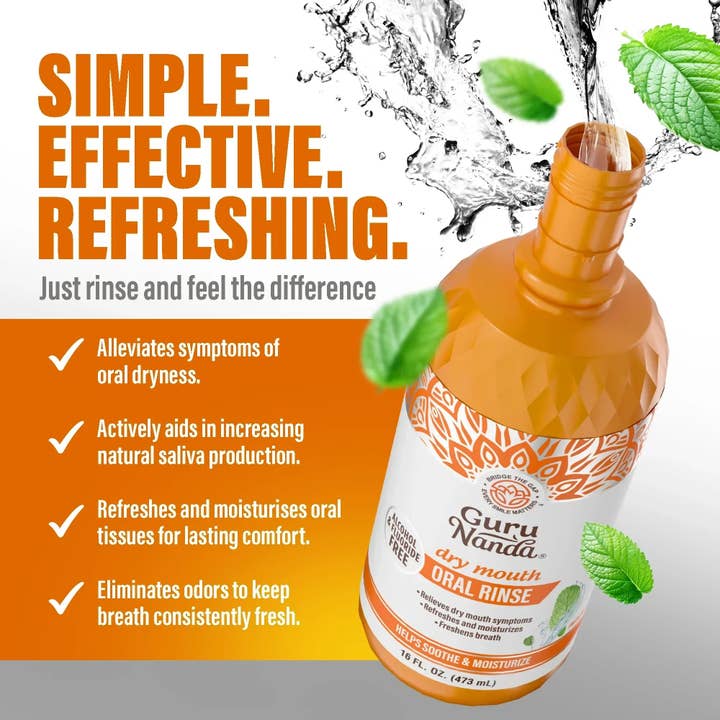 GuruNanda LLC β wholesale Mouthwash β Dry Mouth Oral Rinse, Fresh Mint3