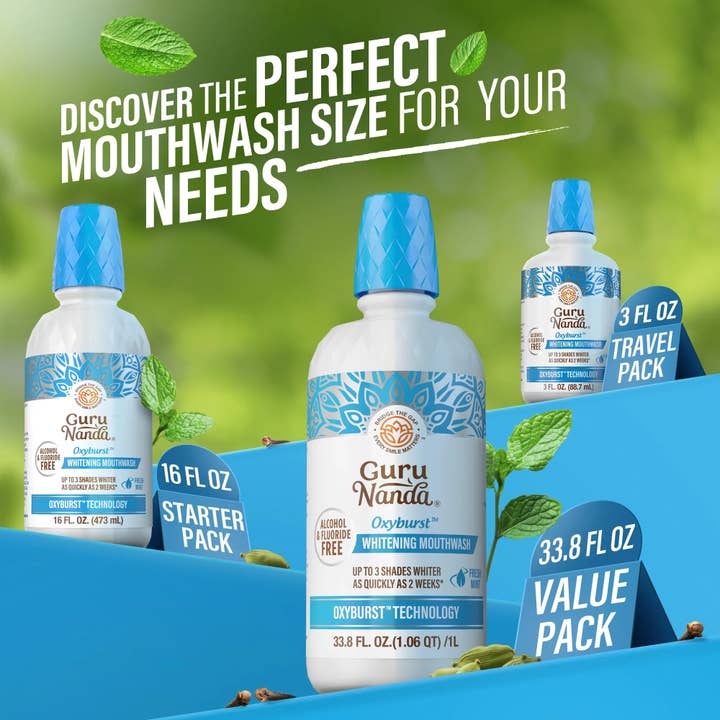 GuruNanda LLC β wholesale Mouthwash β Oxyburst Whitening Oral Rinse, Fresh Mint22