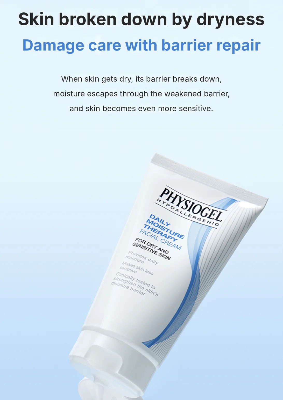 PHYSIOGEL Daily Moisture Therapy Facial Cream 150ml - English Skin Seoul information panel 5