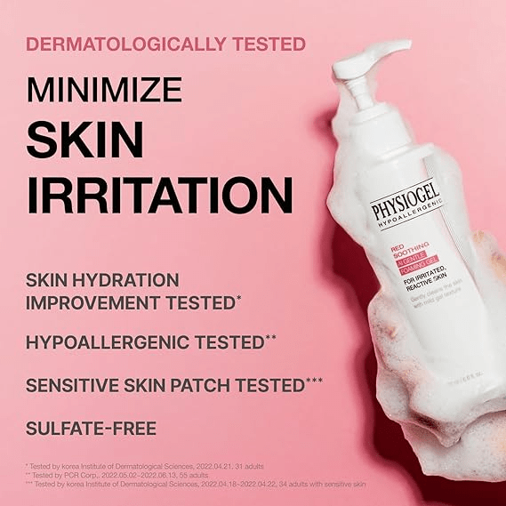PHYSIOGEL Red Soothing AI Gentle Foaming Gel Cleansing 180ml - English Skin Seoul information panel 4