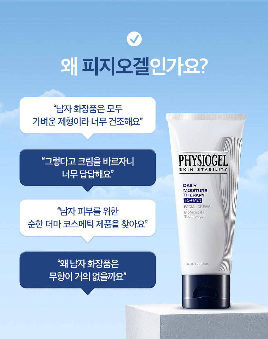 PHYSIOGEL original Korean brand artwork: skin needs