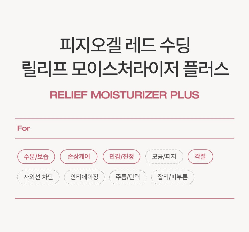 PHYSIOGEL Relief Moisturizer Plus+ 300 mL Product suitability overview (Korean)