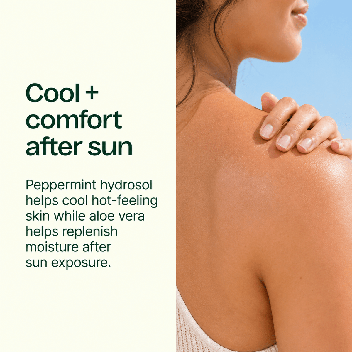 Plant Therapy After Sun Spray cooling and hydration benefits