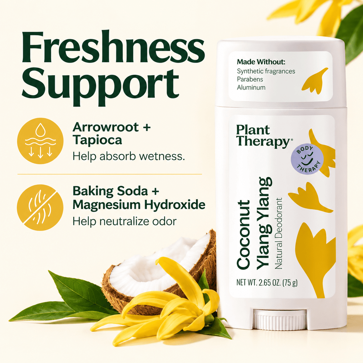 Plant Therapy Coconut Ylang Ylang deodorant freshness support
