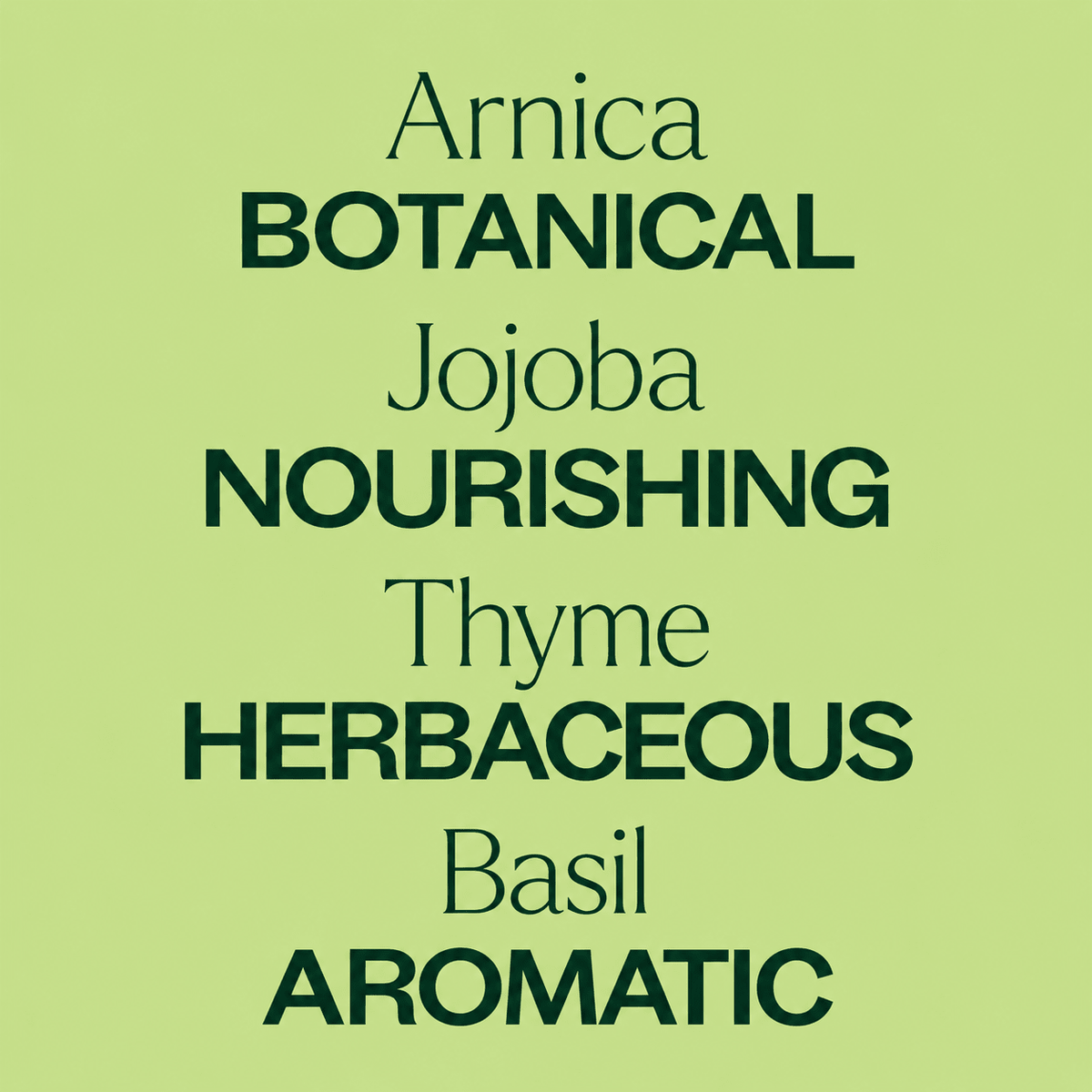 Plant Therapy Nerve Body Oil arnica jojoba thyme and basil botanical infographic