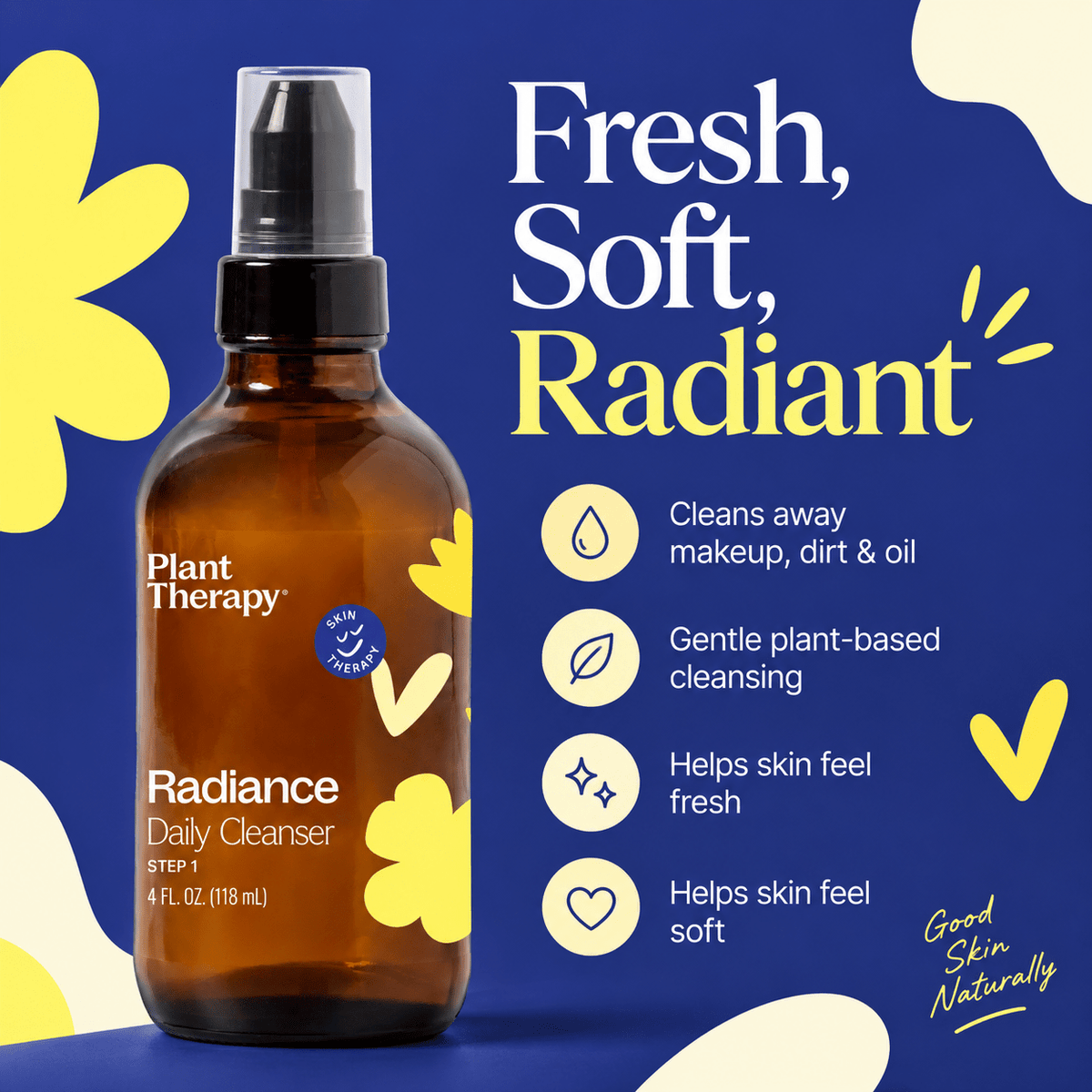 Plant Therapy Radiance Daily Cleanser benefits