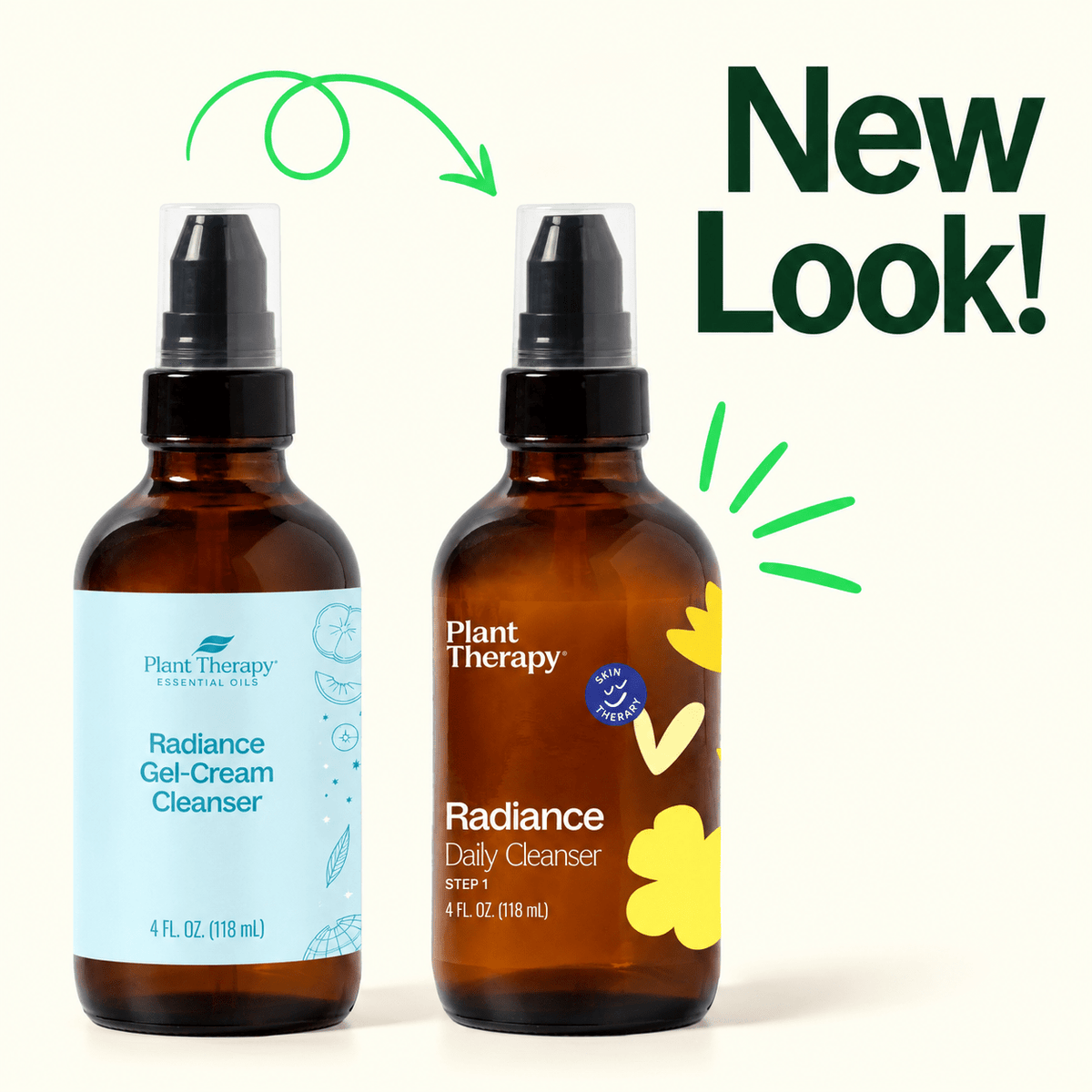 Plant Therapy Radiance Daily Cleanser new packaging look