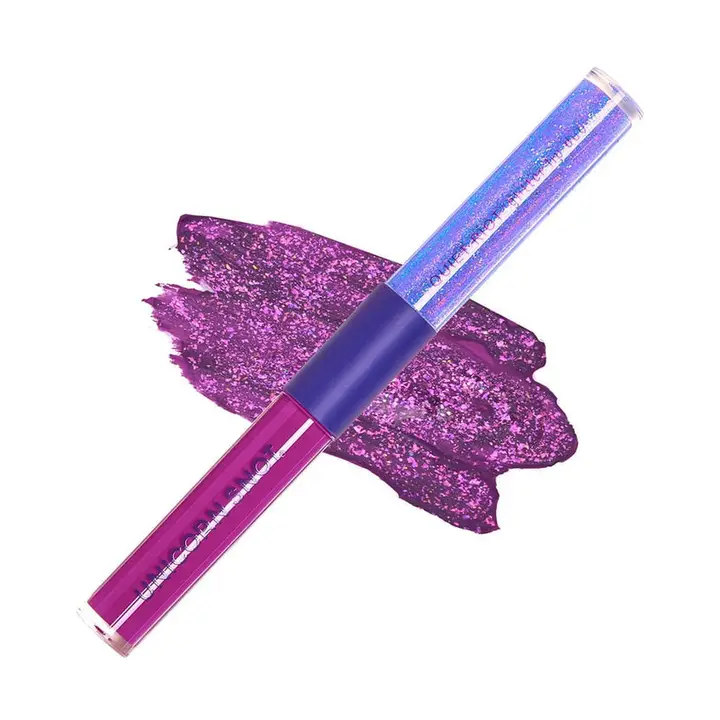 Unicorn Snot Quiet Riot Glitter Lip Duo Purple-Astro