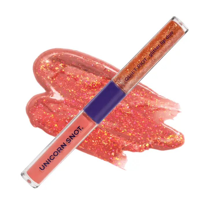 Unicorn Snot Quiet Riot Glitter Lip Duo Red-Crypt