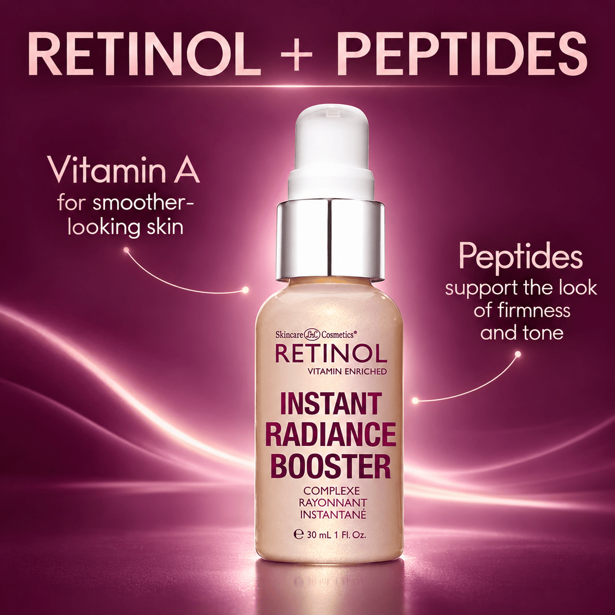 Retinol Instant Radiance Booster peptides