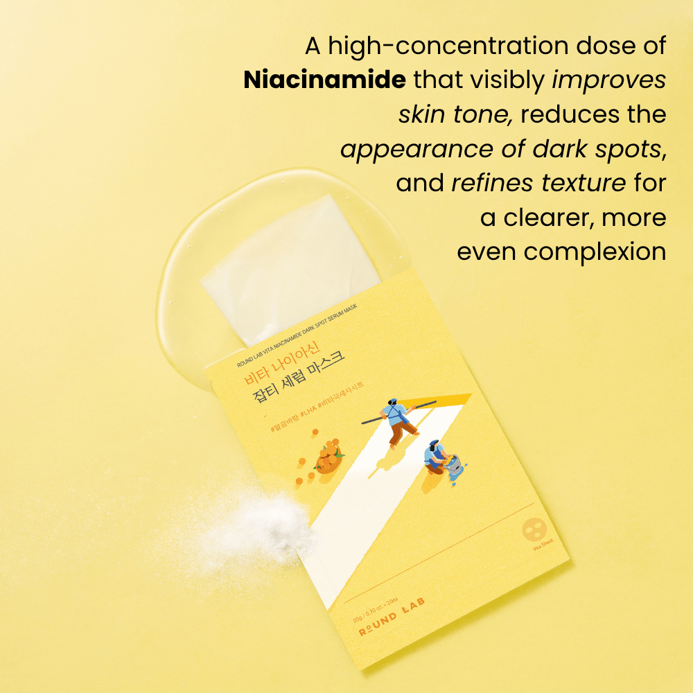 Vita Niacinamide Dark Spot Serum Mask official product infographic 6