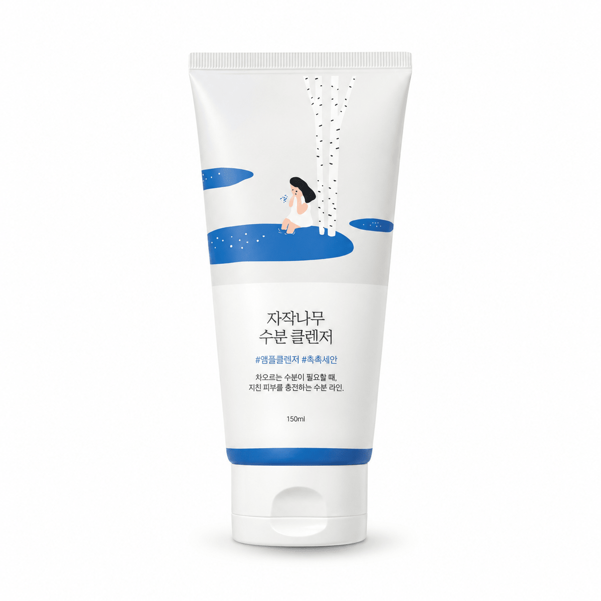 ROUND LAB Gel-to-Foam Cleanser 150ml on pure white background