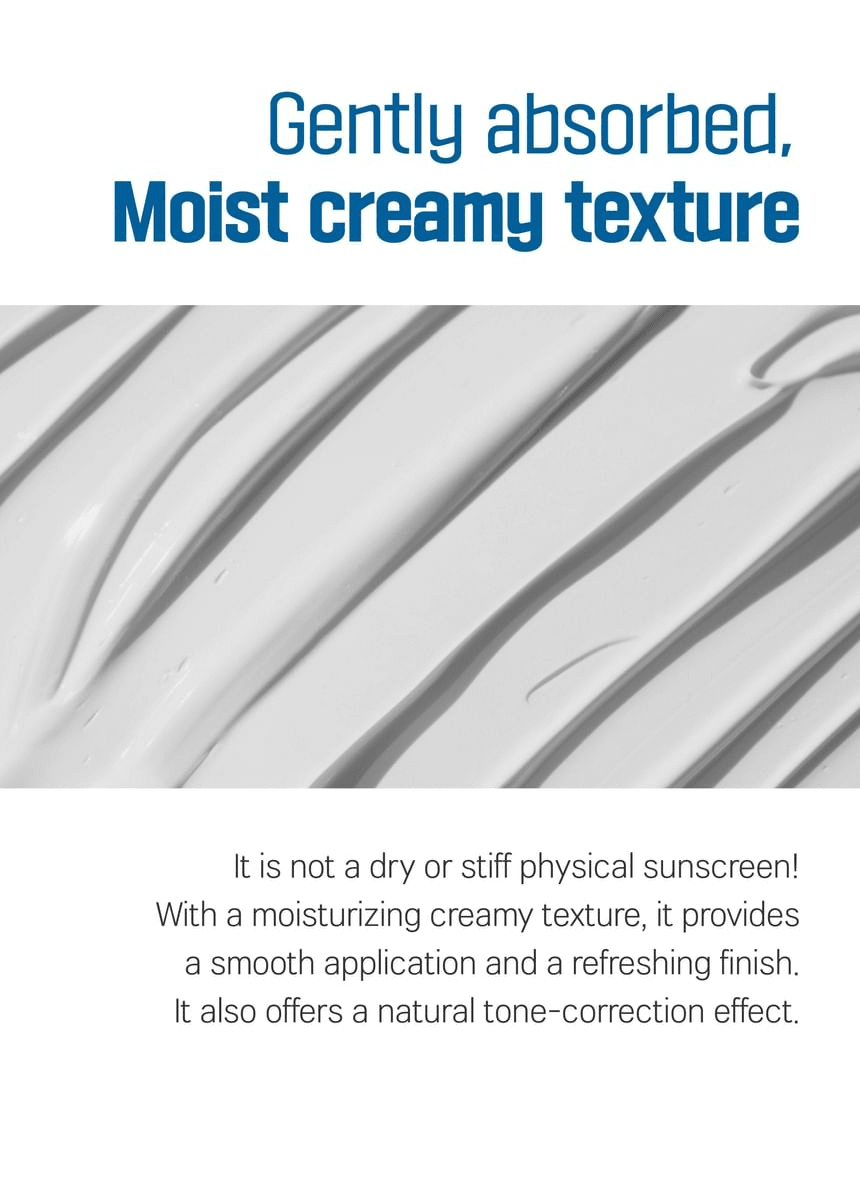 ROUND LAB Birch Juice Mild-Up Sunscreen 50ml source product information: cream texture