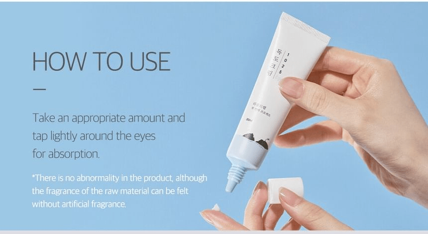 ROUND LAB 1025 Dokdo Eye Cream 30ml - how to use
