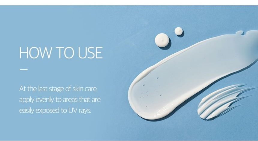 ROUND LAB 1025 Dokdo Sunscreen 50ml - how to use