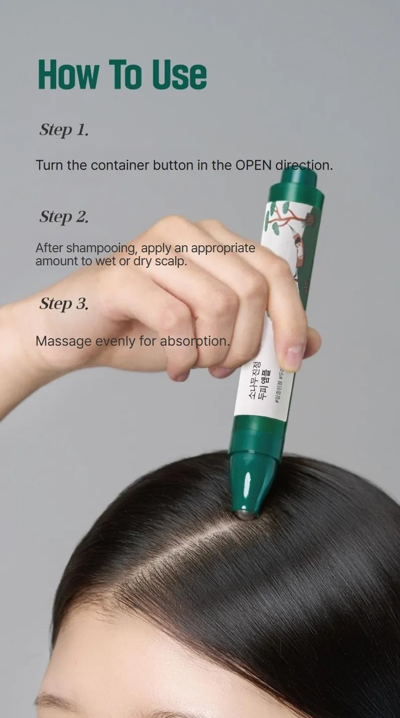 ROUND LAB Pine Calming Cica Scalp Ampoule 15ml β how to use
