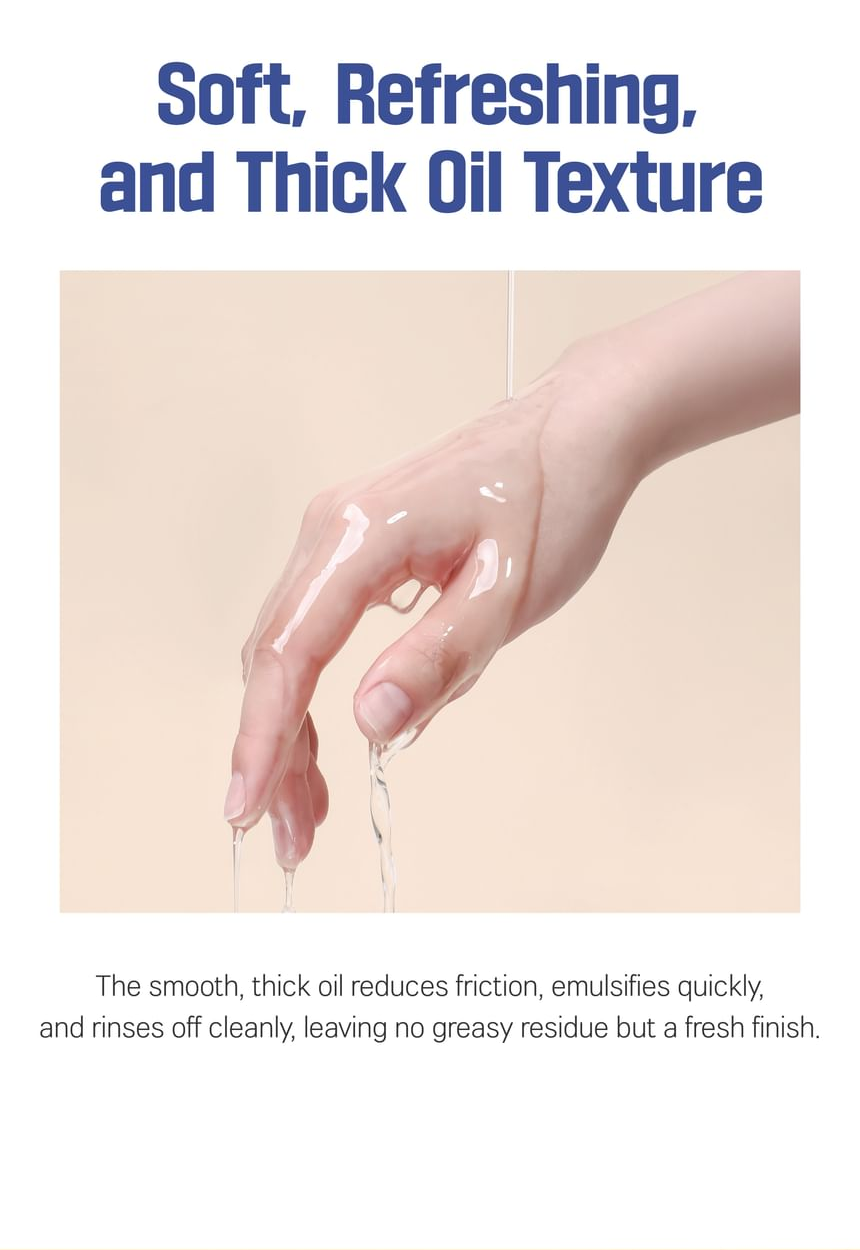 ROUND LAB Soybean Panthenol Cleansing Oil 200ml, original YesStyle oil texture information panel