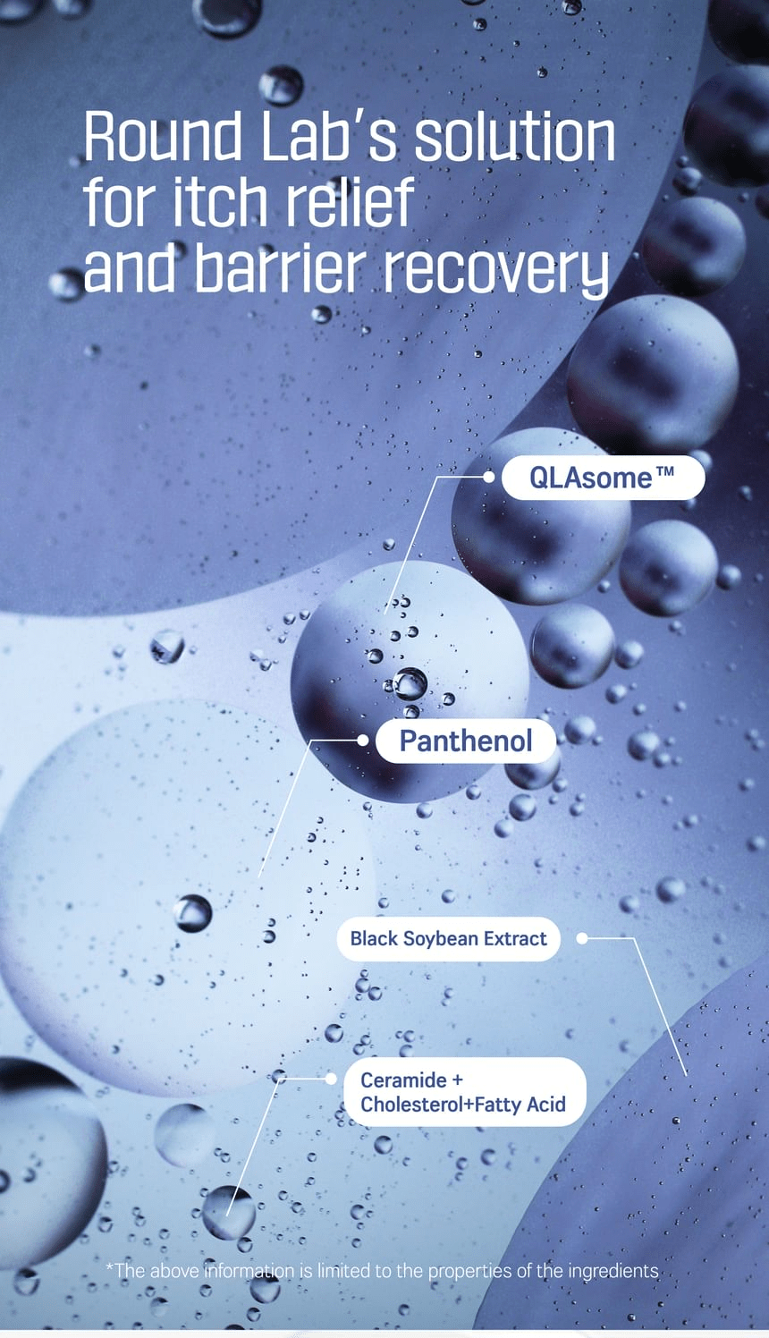 ROUND LAB Soybean QLA Barrier Cream 80ml, original YesStyle barrier ingredient blend information panel