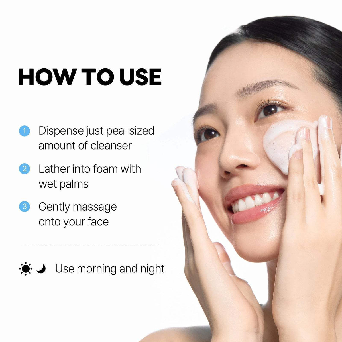 ROUND LAB 1025 Dokdo Cleanser β how to use