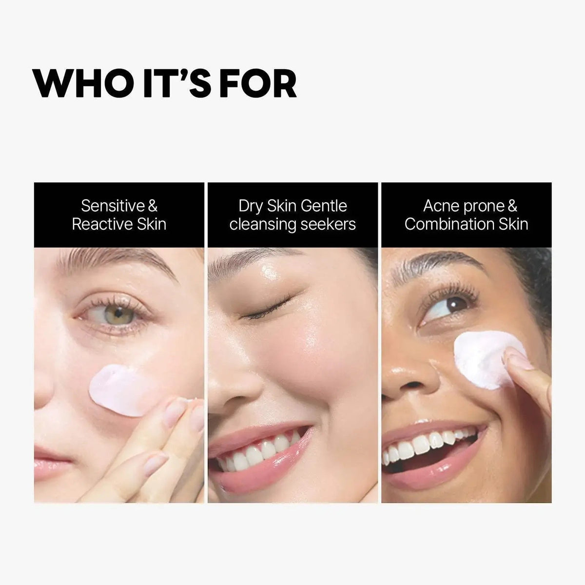 ROUND LAB 1025 Dokdo Cleanser β skin types